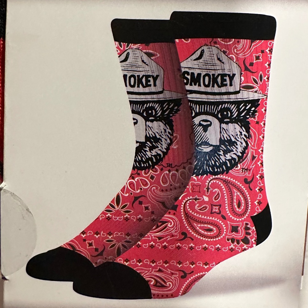 Pugs brand Smokey the Bear Socks.